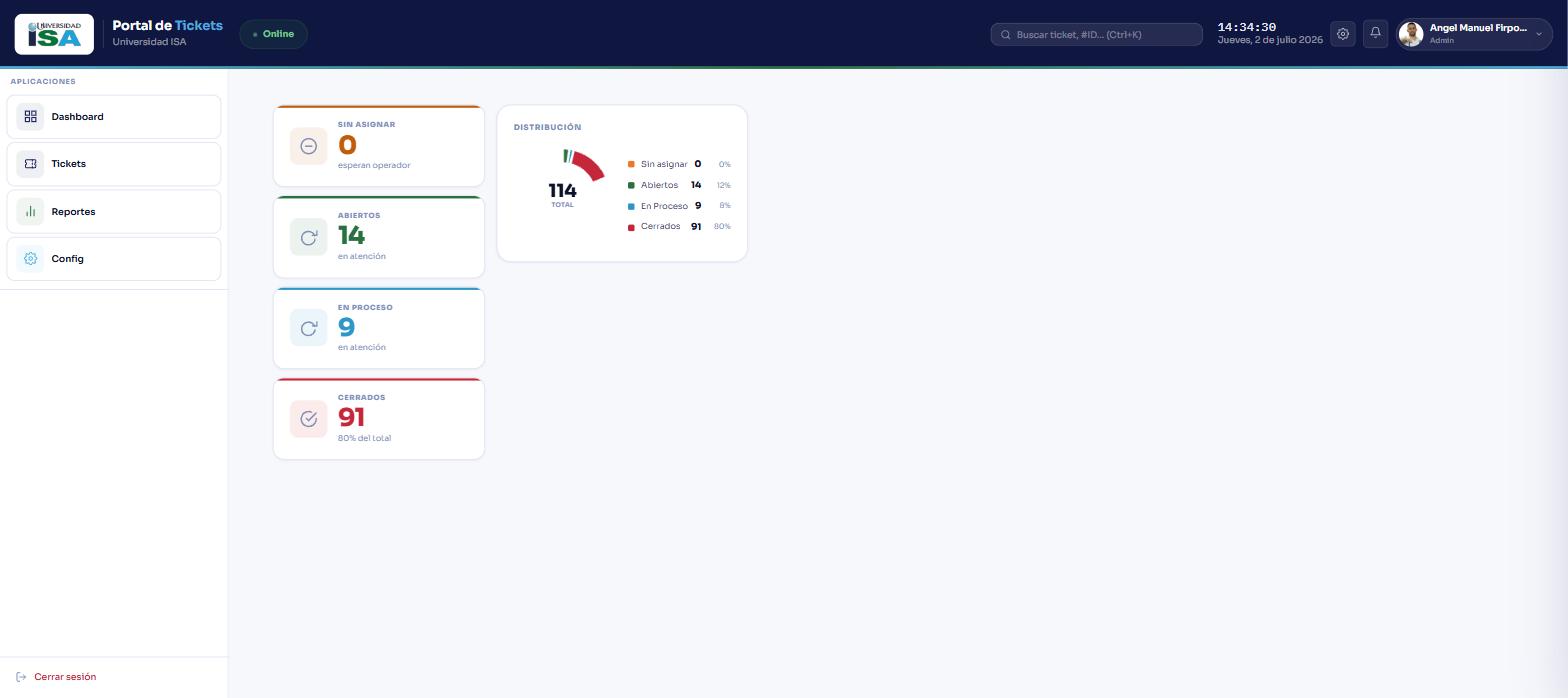 Tickets ISA — IT Support Portal (1/4)